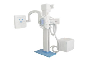 What are the design advantages of the X-ray U arm DR